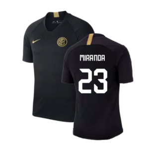 2019-2020 Inter Milan Training Shirt (Black) (Miranda 23)