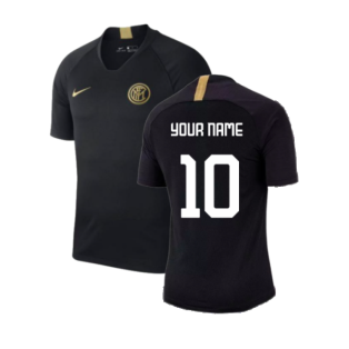 2019-2020 Inter Milan Training Shirt (Black) (Your Name)