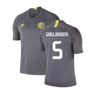 2019-2020 Inter Milan Training Shirt (Dark Grey) (Gagliardini 5)