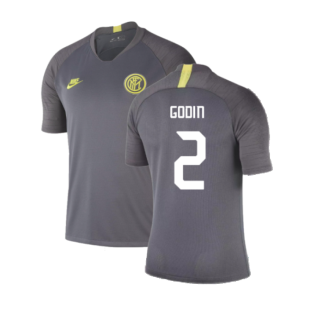 2019-2020 Inter Milan Training Shirt (Dark Grey) (Godin 2)