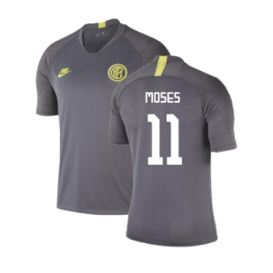 2019-2020 Inter Milan Training Shirt (Dark Grey) (Moses 11)