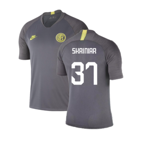 2019-2020 Inter Milan Training Shirt (Dark Grey) (Skriniar 37)