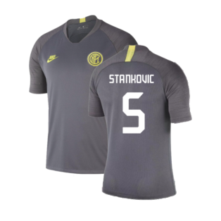 2019-2020 Inter Milan Training Shirt (Dark Grey) (Stankovic 5)