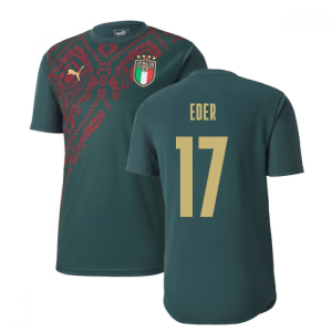 2019-2020 Italy Puma Stadium Jersey (Pine) (Eder 17)