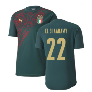 2019-2020 Italy Puma Stadium Jersey (Pine) (El Shaarawy 22)