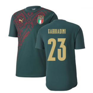 2019-2020 Italy Puma Stadium Jersey (Pine) (Gabbiadini 23)