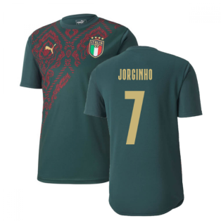 2019-2020 Italy Puma Stadium Jersey (Pine) (Jorginho 7)