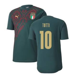 2019-2020 Italy Puma Stadium Jersey (Pine) (Totti 10)