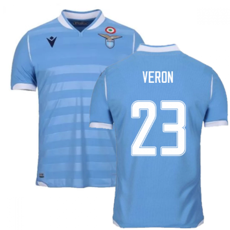 2019-2020 Lazio Authentic Home Match Shirt (VERON 23)