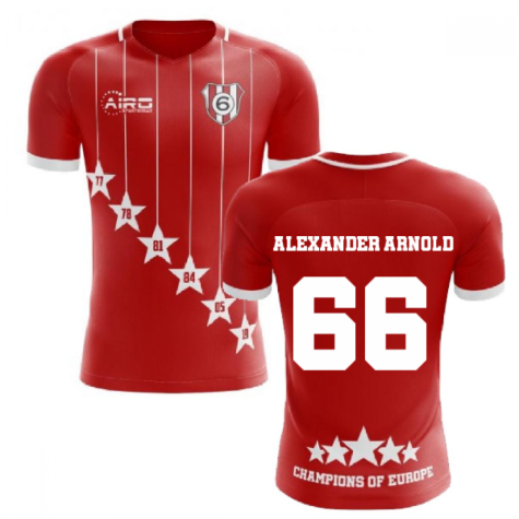 2023-2024 Liverpool 6 Time Champions Concept Football Shirt (Alexander Arnold 66)