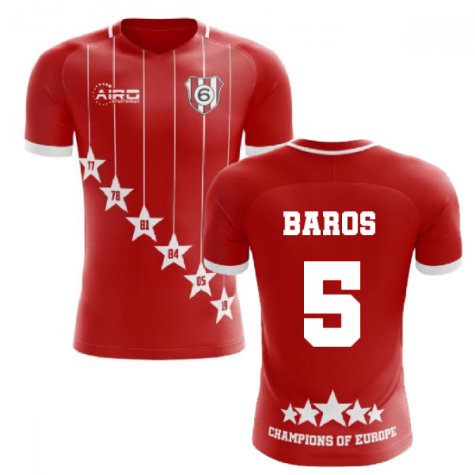 2023-2024 Liverpool 6 Time Champions Concept Football Shirt (Baros 5)