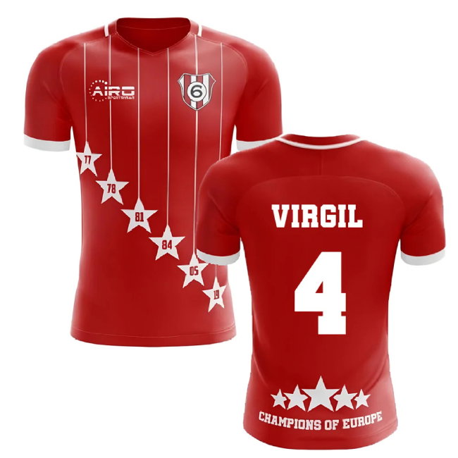 2025-2026 Liverpool 6 Time Champions Concept Football Shirt (Virgil 4)