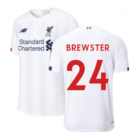2019-2020 Liverpool Away Football Shirt (Kids) (Brewster 24)