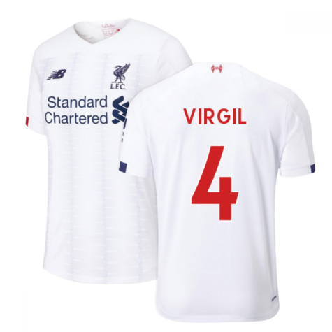 2019-2020 Liverpool Away Football Shirt (Kids) (Virgil 4)