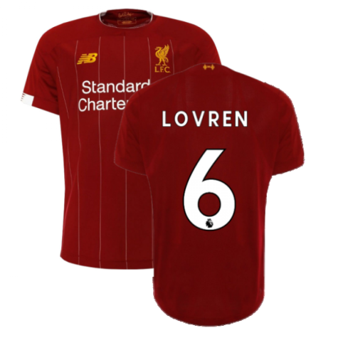 2019-2020 Liverpool Home European Shirt (Lovren 6)