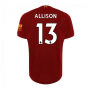 2019-2020 Liverpool Home Football Shirt (Allison 13)