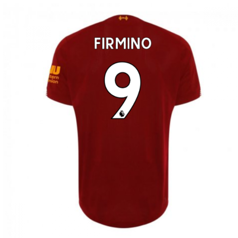 2019-2020 Liverpool Home Football Shirt (Firmino 9)