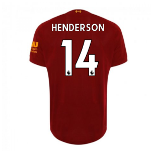 2019-2020 Liverpool Home Football Shirt (Henderson 14)