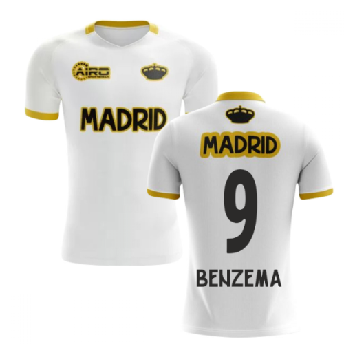 2025-2026 Madrid Concept Training Shirt (White) (BENZEMA 9)