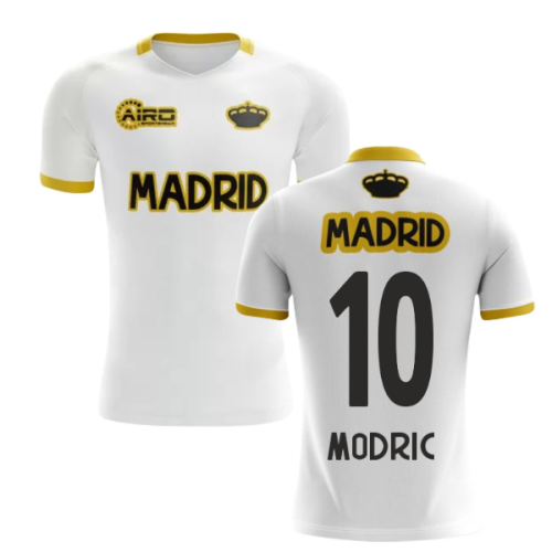 2025-2026 Madrid Concept Training Shirt (White) (MODRIC 10)
