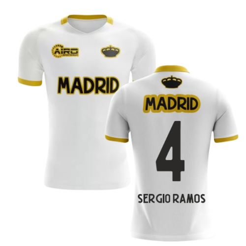 2025-2026 Madrid Concept Training Shirt (White) (SERGIO RAMOS 4)