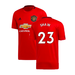 2019-2020 Man Utd Home Shirt (Shaw 23)