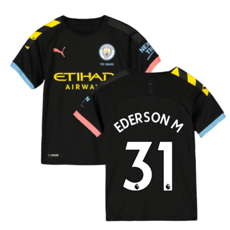 2019-2020 Manchester City Puma Away Football Shirt (Kids) (EDERSON M 31)