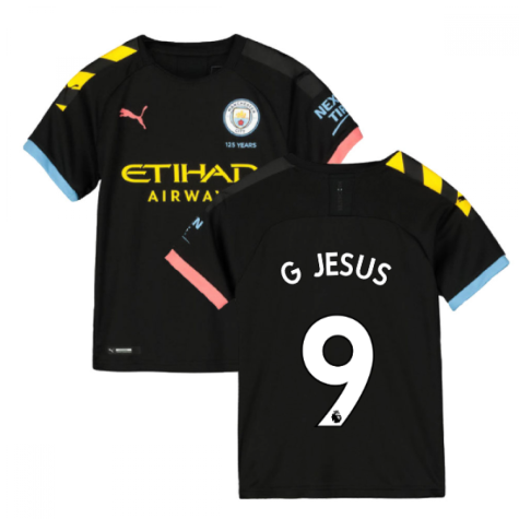 2019-2020 Manchester City Puma Away Football Shirt (Kids) (G JESUS 9)