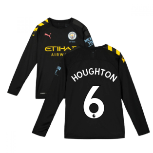 2019-2020 Manchester City Puma Away Long Sleeve Shirt (Kids) (Houghton 6)