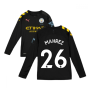 2019-2020 Manchester City Puma Away Long Sleeve Shirt (Kids) (MAHREZ 26)