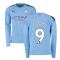 2019-2020 Manchester City Puma Home Long Sleeve Shirt (G JESUS 9)