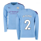 2019-2020 Manchester City Puma Home Long Sleeve Shirt (WALKER 2)