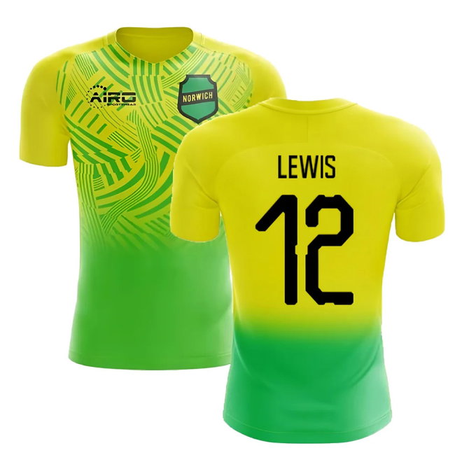 2025-2026 Norwich Home Concept Football Shirt (Lewis 12)