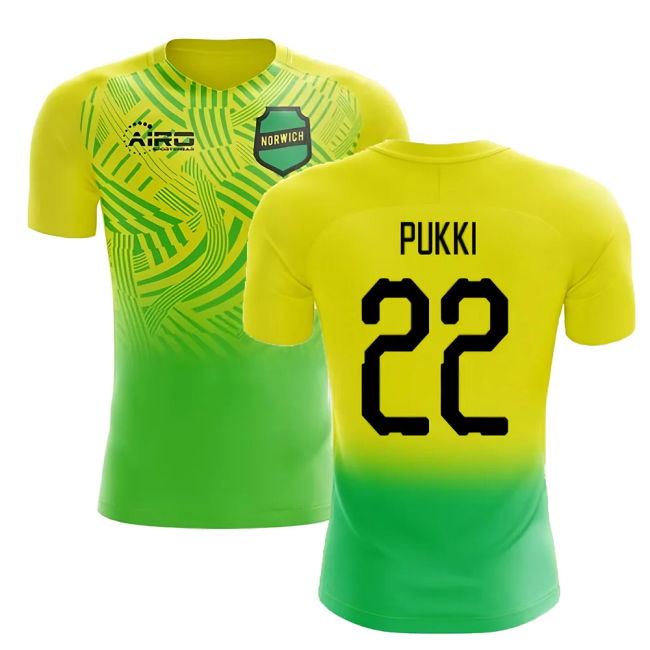 2025-2026 Norwich Home Concept Football Shirt (Pukki 22)