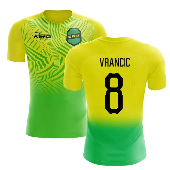 2025-2026 Norwich Home Concept Football Shirt (Vrancic 8)