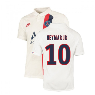 2019-2020 PSG Third Nike Shirt White (Kids) (NEYMAR JR 10)