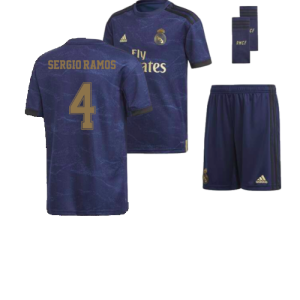 2019-2020 Real Madrid Away Youth Kit (Night Indigo) (SERGIO RAMOS 4)