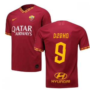 2019-2020 Roma Authentic Vapor Match Home Nike Shirt (DZEKO 9)