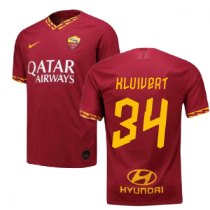2019-2020 Roma Authentic Vapor Match Home Nike Shirt (KLUIVERT 34)