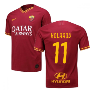 2019-2020 Roma Authentic Vapor Match Home Nike Shirt (KOLAROV 11)