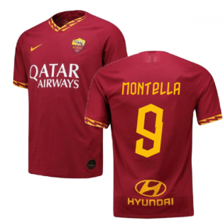 2019-2020 Roma Authentic Vapor Match Home Nike Shirt (MONTELLA 9)