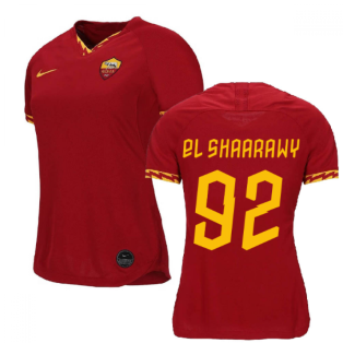 2019-2020 Roma Home Nike Ladies Shirt (EL SHAARAWY 92)