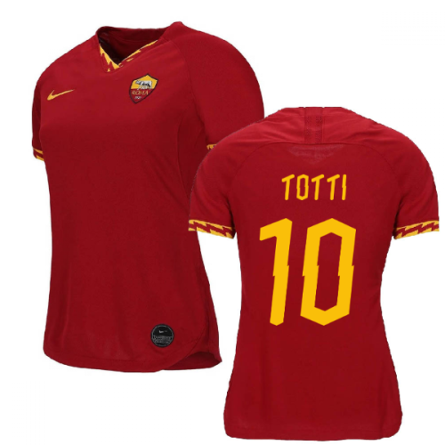 2019-2020 Roma Home Nike Ladies Shirt (TOTTI 10)