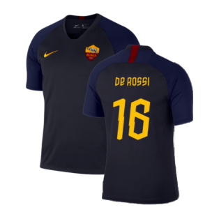 2019-2020 Roma Training Shirt (Dark Obsidian) (DE ROSSI 16)