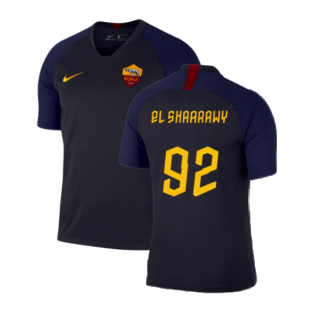 2019-2020 Roma Training Shirt (Dark Obsidian) (EL SHAARAWY 92)