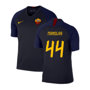 2019-2020 Roma Training Shirt (Dark Obsidian) (MANOLAS 44)