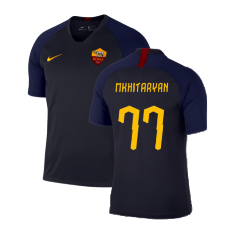 2019-2020 Roma Training Shirt (Dark Obsidian) (Mkhitaryan 77)