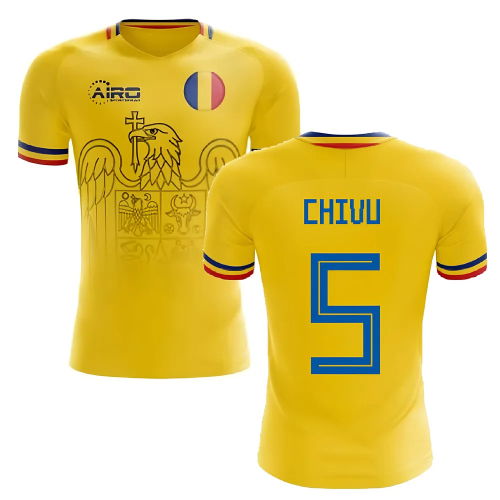 2025-2026 Romania Home Concept Football Shirt (Chivu 5)