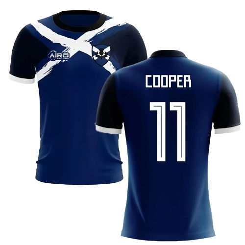 2025-2026 Scotland Flag Concept Football Shirt (Cooper 11)