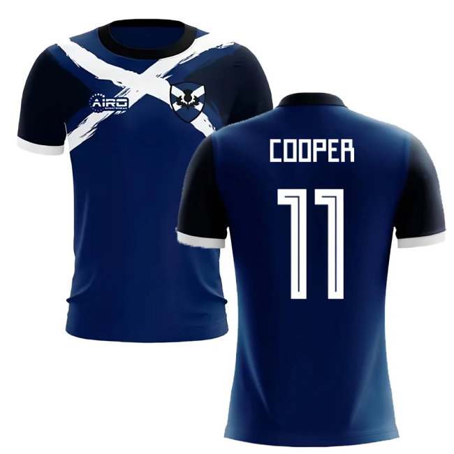 2025-2026 Scotland Flag Concept Football Shirt (Cooper 11)